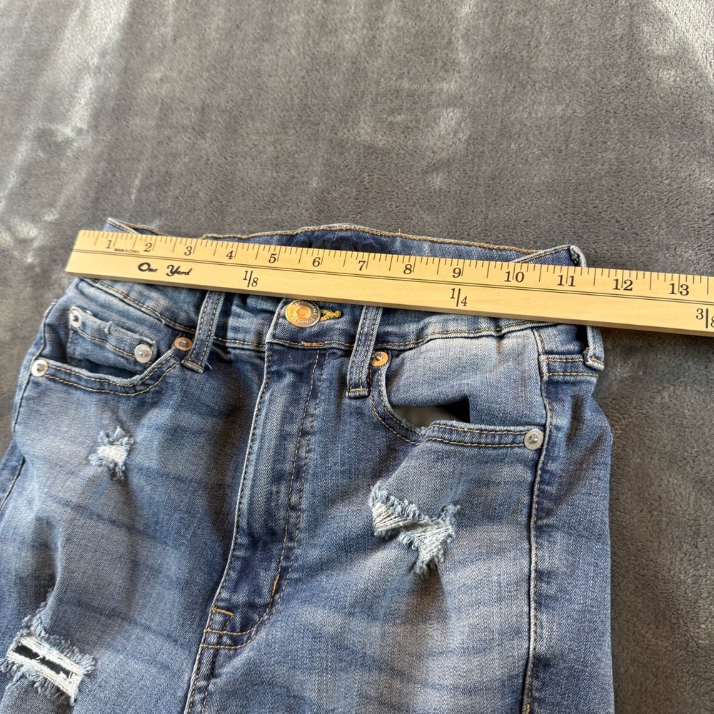 AEROPOSTALE Women's Super High Rise Jegging Distressed Size 2 Short - Picture 7 of 10
